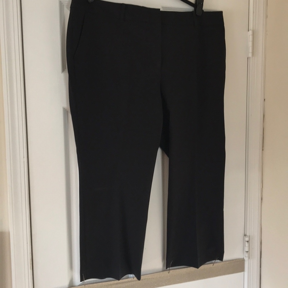 Black crop Talbots work trousers